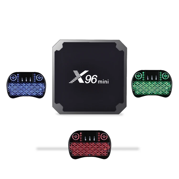 X96 mini Android 7.1 Smart TV BOX 8GB 16GB S905W 4K WIFI Backlight Keyboard Lot 