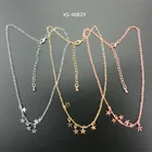 Chain Chain Star Charm Choker Collar Chain Woman Silver Rose Gold Plated Star Necklace
