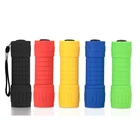 9LED Flashlight Small Torch Outdoor Camping Hiking Rubber