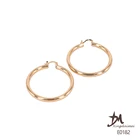 1 Earring Earrings New Arrival Custom Oversized 1 Circle Bamboo Joint Gold Hoop Earring