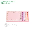 Pink Craft Gift Box Design Luxury Eco Pink Craft Cardboard Paper Packaging Sliding Drawer Briefs Socks Paper Gift Box
