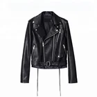 Leather Jacket Customized European Embroidered Women Genuine Leather Jacket