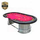Deluxe Poker Table Texas Deluxe Poker Table Texas Hold'em Table With Custom Layout And Stainless Steel Leg