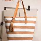 Women Bags Women Straw Hat Beach Bag Simple Design Women Summer Straw Hat And Beach Bags