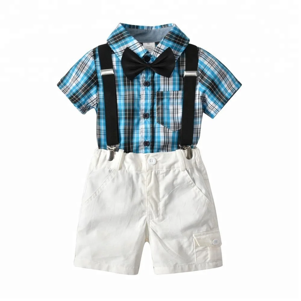 hot sale gentlemen baby boy formal clothing set