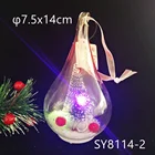 Table Decoration Chinese Factory Hand Blow Color Changed Led Light Glass Water Drop Dome Table Decoration