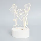 Wedding Table Decoration Wedding Led Light Table Decoration Light Up LED Wooden Base Crystal Scene Wedding Festival Free Standing Table Decoration