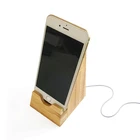 Plant New Design Bamboo Charging Station Phone Holder With Plant Pot Pen Holder