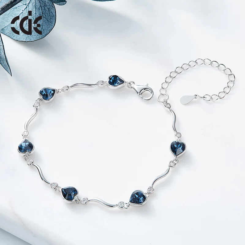Fashion Jewelry S925 Silver Women Hand Bracelets With Stone