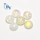 White opal gems cabochon cheaper price opal chip drop glue