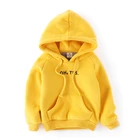 100% Hoodies Oem Custom Embroidery Winter Fleece 100% Cotton Pullover Plain Sweatshirt Kids Hoodies Wholesale
