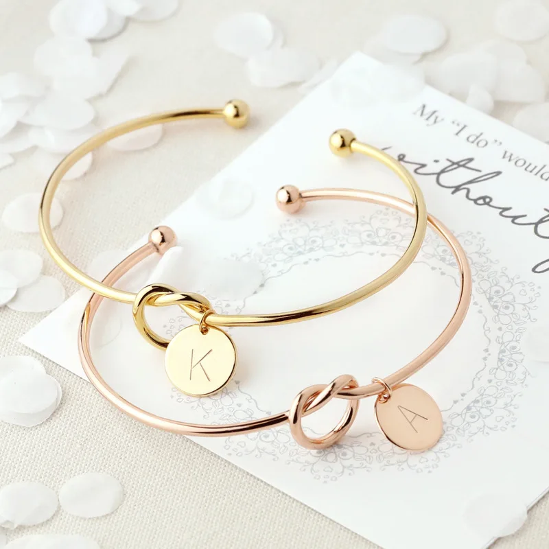 Family Letter Bracelet Bangle Jewelry 