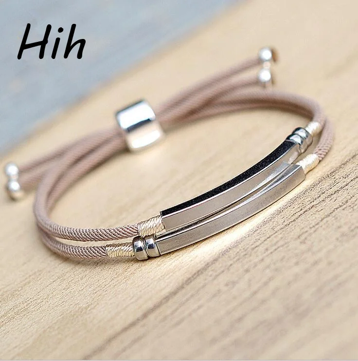 string silver bracelet