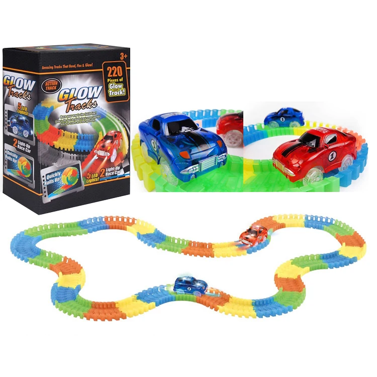 led car track toys