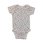 Infant Wholesale Baby Girl Boutique Clothing Infant Romper Short Sleeve Baby Girl Onesie