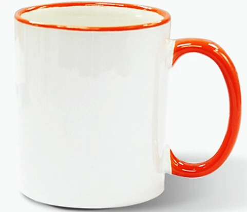 ceramic cup wholesale for sublimation coffee or tea mug OEM color ceramic mug