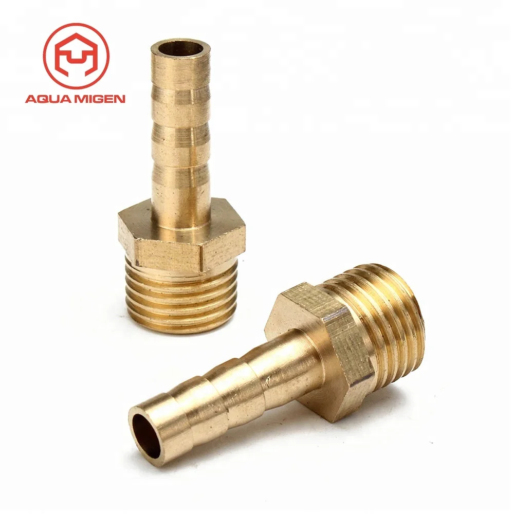 1PC All Size Brass Male Air Water Fuel Hose Thread Fitting Adapter Connector 