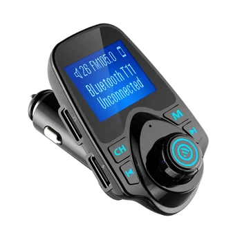 AGETUNR T11 car bluetooth fm transmitter DC5V 2.1A charger built-in mic hands free kits wireless BT 5.0 music mp3 player car