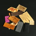 Leather Patch Leather Personalized Logo Garment Leather Patch Custom Embossed Jeans Leather Patch Label For Clothing