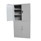 Cabinet Shelf Filing Cabinet Office Cabinet Knock-down 2 Tier Metal Cupboard For Office School