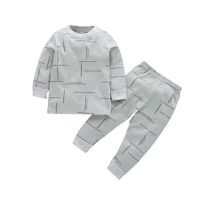 Kids blank pajama sets cotton blank children pajama  home clothes