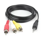 To Av Male To Male 3.5mm To 3 Rca Audio Cable DC 3.5mm 17mm 3rca AV Cable