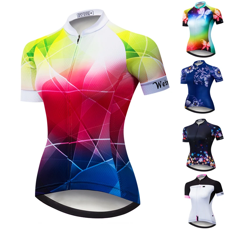 Women Cycling Jersey T-Shirt Sport Clothing Bike Short Sleeve Bicycle Jersey Top 