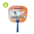 Hand Fans Fan Hand Fan 2020 Custom Decorative Pp Plastic Round Shape Advertising Hand Held Fans