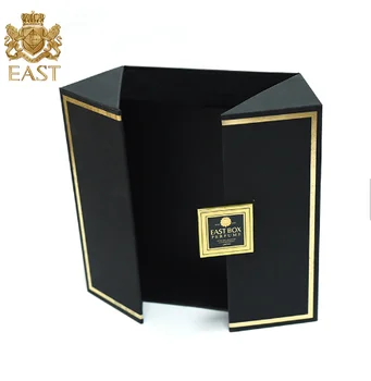 Eastbox Luxury High Quality Embossing Special Box Hard Cardboard Packaging Metallic Perfume Box With Insert