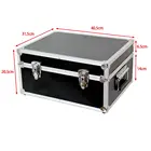 Box Storage Tough Record Cases 7" Vinyl Record Box DJ Flight Storage Carry Hardshell Case Holds 200 Tough