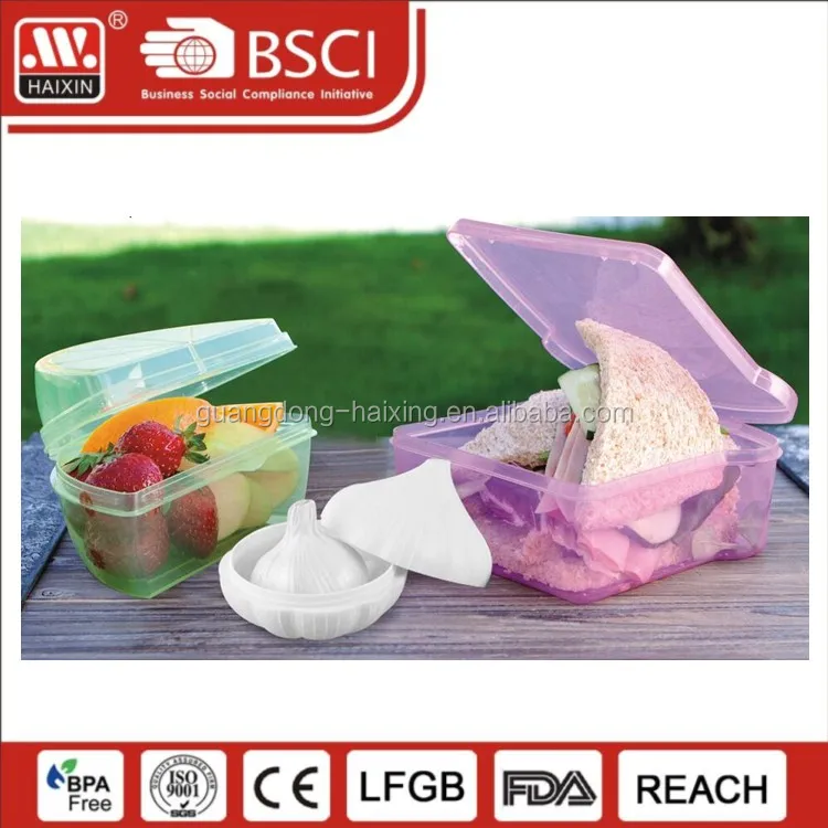 Chinese supplier food packing containers plastic toasted bread/sandwiches/pizza storage keeper box for afternoon tea