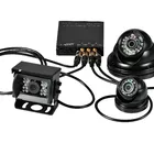Full Vehicle Dvr 4CH Full HD 1080P SD Card Vehicle Blackbox DVR With 4G WIFI GPS