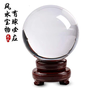Wholesale 60mm large clear glass sphere decoration crystal ball for gift