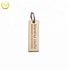 Engraved Jewelry Metal Tags For Bracelet Hot Sale Rectangle Engraved Logo Metal Jewelry Tags Pendant Charms For Bracelet