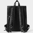 School Custom Black Alligator Pu Leather Waterproof Laptop Crocodile Backpack Men Travel School Bags