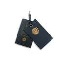 Custom Tag Price Tags Luxury Die Cut Custom Logo Gold Foil Stamping Fancy Paper Hang Tag With String