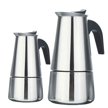 450ml Drip Kettle Moka Pot Stainless Steel Coffee Maker 200ml French Press Drip Pot 4 Cups Espresso Maker