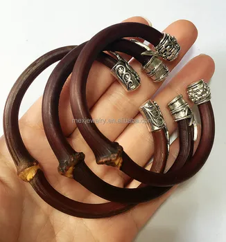 Fahion Tibetan Jewelry Caulis spatholobi Tibetan Silver Bracelet wholesale price
