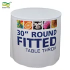 Table Covers Fitted Table Cloth Promotional Indoor Custom Polyester Fitted Cloth Round Table Covers