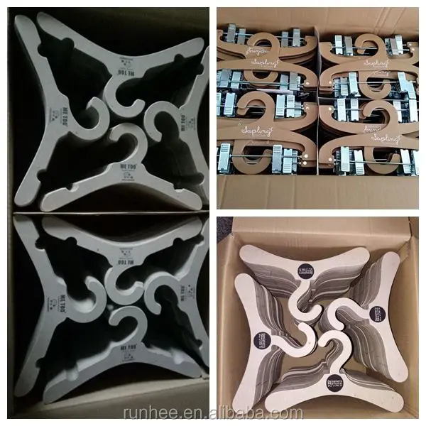 100% Recyclable Cardboard Hangers Custom Size For Dolls And Kids Clothes