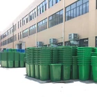 Industrial Plastic Container Plastic Plastic Waste Container 60 Litre Wholesale 60 120 240 660 1100 Liter Industrial Plastic Waste Bin Container With Wheels