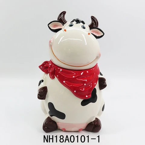 Decorativa para Cocina Gran Tarro de Ceramica Regalo para Amantes de los Animales Bote para Galletas con Tapa y Forma de Gallina