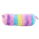 Pencil Case Eraser Licheng BX558 Fur Pencil Case Kawaii Colourful Cat Pencil Case Plush