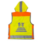 Vest High Quality Children Hooded Reflctive Vest Jacket For Roadway Safety