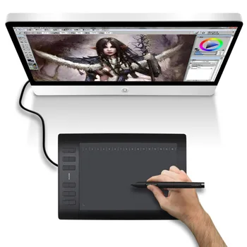 Brand new H1060Plus battery-free interactive stylus tilt function supported Huion wireless drawing pen graphic tablet