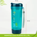 Tea Bottle With Strainer LULA LFGB Double Wall Plastic Tea Infuser Bottle Clear Detox Tea Tumbler With Strainer 400ml 600ml