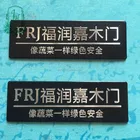 Silver Round Nameplate Metal Customized Cheapest Custom Silver Round Metal Aluminum Nameplate Logo