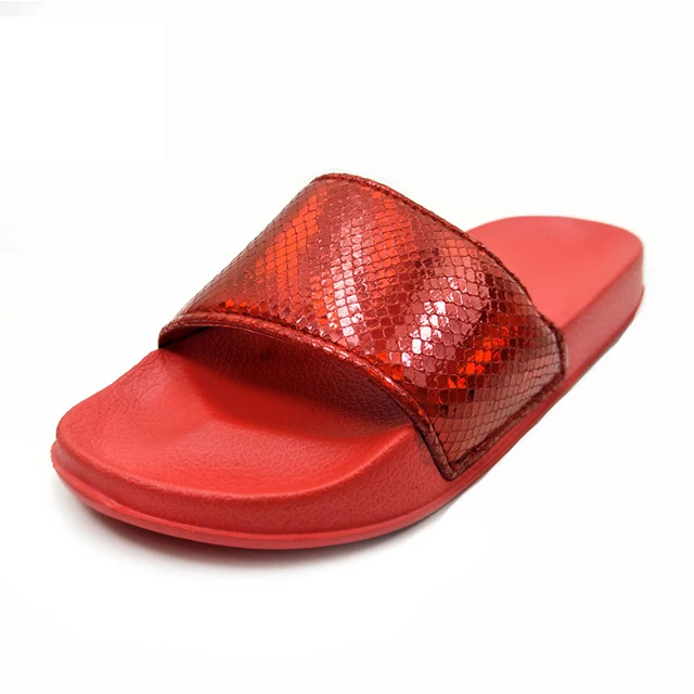 red glitter slides
