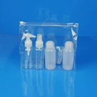 Bag Pvc Bag Cosmetic Hot Sell Plastic Travel Kit/Travel Cosmetic Bottle Set With PVC Bag