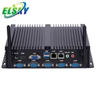 Pc Cheap Fanless Embedded Industrial Computer With Mini-PCIE 9COM 2LAN 4USB 1LPT Industrial Mini Pc Wifi 3G/4G/GPS DDR4